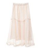 【アースミュージックアンドエコロジー/earth music&ecology】のオーガンジーフリルヘムスカート Ivory|ID: prp329100004669438 ipo3291000000033761747