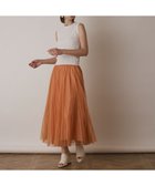 【グレース コンチネンタル/GRACE CONTINENTAL】のチュールマチプリーツスカート オレンジ|ID: prp329100004669456 ipo3291000000033761808