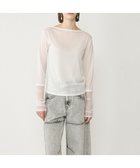 【グレース コンチネンタル/GRACE CONTINENTAL】のシアーアセテートカットトップ 人気、トレンドファッション・服の通販 founy(ファニー) ファッション Fashion レディースファッション Fashion for Women トップス・カットソー Cut & Sew Tops シャツ・ブラウス・オフィスカジュアル Elegant Blouses & Button-Ups ロングTシャツ・Tシャツ Longline T-Shirts & Tees カットソー・ベーシックTシャツ Cut-and-Sewn Tops / Stretch Tees & Basics インナー Innerwear オレンジ Orange カットソー Cut and Sewn Top カーディガン Cardigan, Knitwear シアー Sheer, See-Through ジャケット Jacket, Outerwear 夏 Summer 春 Spring S/S・春夏 SS, Spring/Summer, Warm Season thumbnail ホワイト|ID: prp329100004669459 ipo3291000000033761819