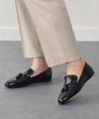 【インター ショシュール/INTER-CHAUSSURES】の【FABIO RUSCONI】フラットヒールタッセルローファー ブラックエナメル|ID: prp329100004669469 ipo3291000000033761853