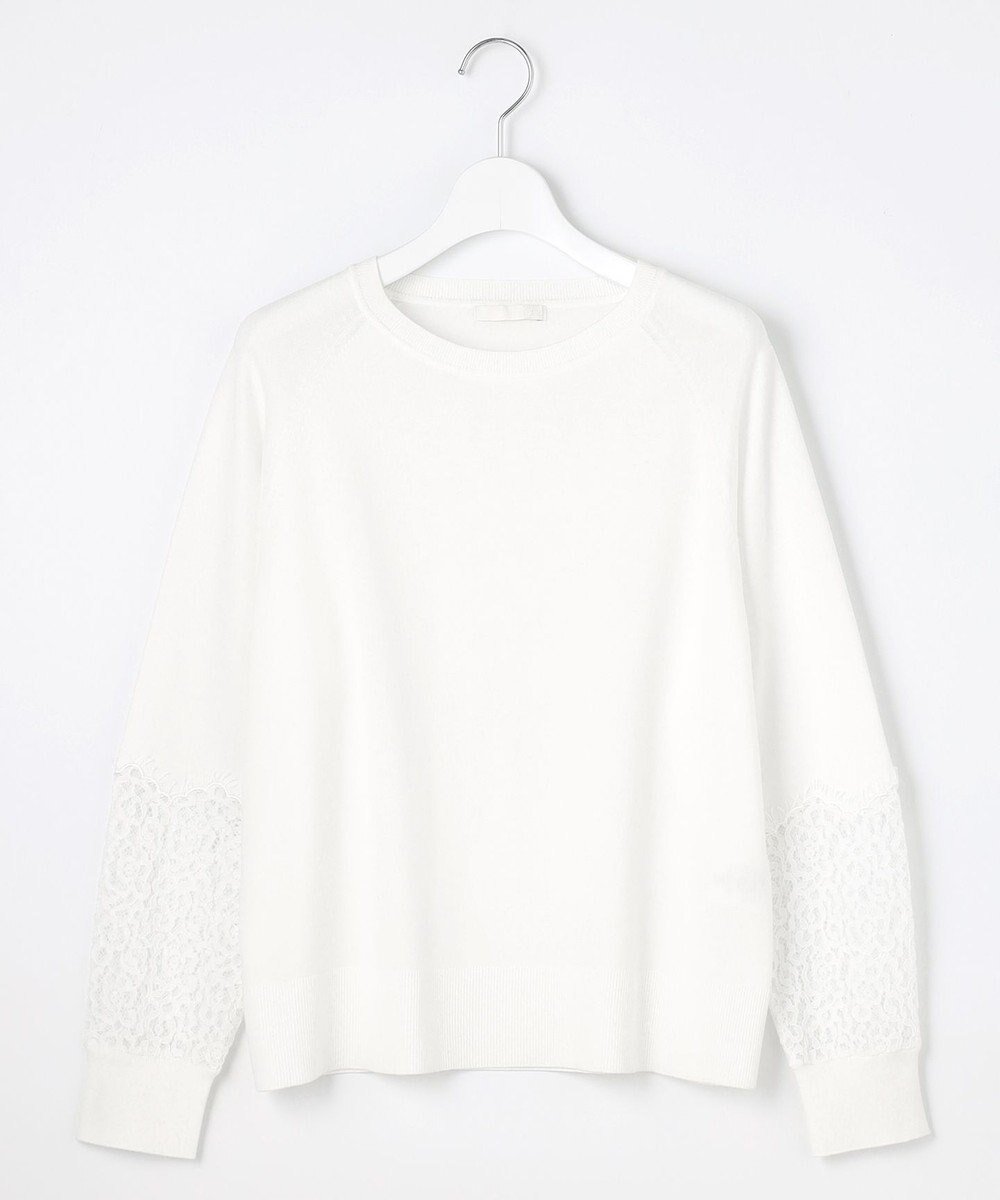 【自由区/JIYU-KU】の【洗える】レースコンビ ニット インテリア・キッズ・メンズ・レディースファッション・服の通販 founy(ファニー) ファッション Fashion レディースファッション Fashion for Women トップス・カットソー Cut & Sew Tops ニット Knit Tops & Sweaters アンティーク Antique-Inspired 春 Spring 洗える Machine Washable コンビ Combo, Combination Style シルク Silk, 100% Silk シンプル Simple, Minimal スカラップ Scallop, Scalloped Edge ストレッチ Stretch, Stretchy Fabric セーター Sweater, Knitwear 人気 Popular, Best Seller ビンテージ Vintage, Retro Style フェミニン Feminine, Girly フラワー Flower, Floral ボトム Bottoms, Lower Wear ミックス Mix, Mixed Style レース Lace, Lace Fabric ロンドン London Style, British Inspired S/S・春夏 SS, Spring/Summer, Warm Season 夏 Summer エレガント 上品 Elegant オフホワイト|ID: prp329100004669485 ipo3291000000033761887