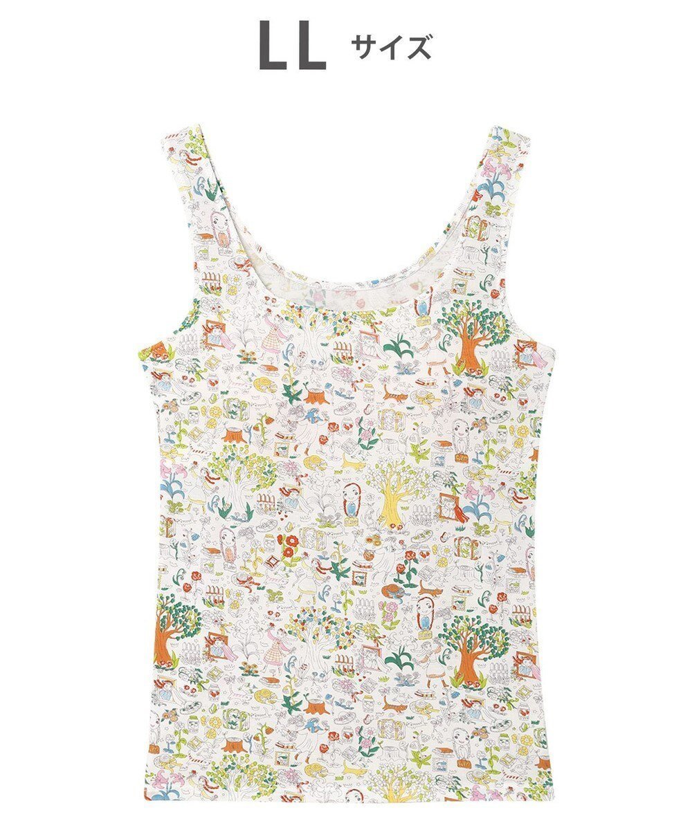 【ツモリチサト スリープ/tsumori chisato SLEEP】のツモリチサト タンクトップ カップ付きインナー 綿100%(パッド受け) UCX533 /ワコール インテリア・キッズ・メンズ・レディースファッション・服の通販 founy(ファニー) 　ファッション　Fashion　レディースファッション　Fashion for Women　インナー　Innerwear　シンプル　Simple, Minimal　タンク　Tank Top, Sleeveless Top　パジャマ　Pajamas, Sleepwear　アイボリー|ID: prp329100004669503 ipo3291000000033761951