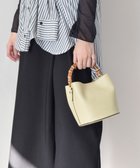 【インター ショシュール/INTER-CHAUSSURES】の【LORISTELLA】バンブーハンドルレザーバケットバッグ ライトグリーン|ID: prp329100004669504 ipo3291000000033761954