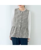 【イェッカ ヴェッカ/YECCA VECCA】のツイードペプラムジレ Black|ID: prp329100004669556 ipo3291000000033762133