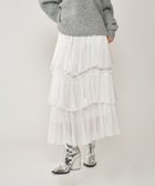 【グレース コンチネンタル/GRACE CONTINENTAL】のイレギュラーティアードスカート ホワイト|ID: prp329100004669557 ipo3291000000033762135