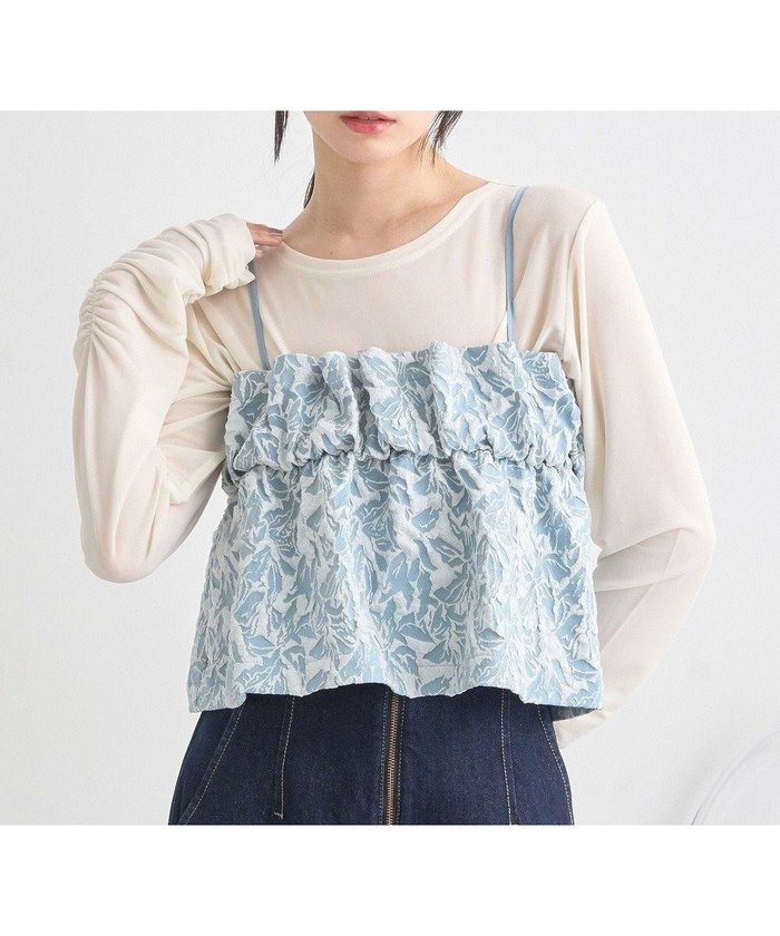 【アースミュージックアンドエコロジー/earth music&ecology】のジャカードビスチェ インテリア・キッズ・メンズ・レディースファッション・服の通販 founy(ファニー) https://founy.com/ ファッション Fashion レディースファッション Fashion for Women アウター Coat / Outerwear Collection トップス・カットソー Cut & Sew Tops ベスト&ジレ / 重ね着スタイル Vests & Gilets ビスチェ Bustiers & Corset Tops / Layered Bustier Style おすすめ Recommended / Our Picks インナー Innerwear カットソー Cut and Sewn Top シンプル Simple, Minimal フィット Fit, Slim Fit ベスト Vest, Waistcoat ポケット Pocket, Pocket Detail 夏 Summer 春 Spring S/S・春夏 SS, Spring/Summer, Warm Season |ID: prp329100004669568 ipo3291000000033762177
