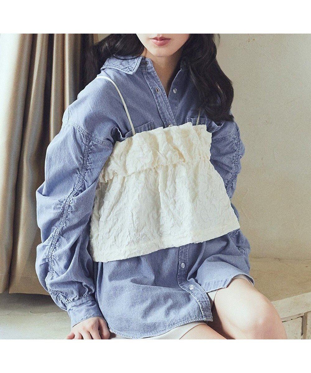 【アースミュージックアンドエコロジー/earth music&ecology】のジャカードビスチェ インテリア・キッズ・メンズ・レディースファッション・服の通販 founy(ファニー) 　ファッション　Fashion　レディースファッション　Fashion for Women　アウター　Coat / Outerwear Collection　トップス・カットソー　Cut & Sew Tops　ベスト&ジレ / 重ね着スタイル　Vests & Gilets　ビスチェ　Bustiers & Corset Tops / Layered Bustier Style　おすすめ　Recommended / Our Picks　インナー　Innerwear　カットソー　Cut and Sewn Top　シンプル　Simple, Minimal　フィット　Fit, Slim Fit　ベスト　Vest, Waistcoat　ポケット　Pocket, Pocket Detail　夏　Summer　春　Spring　S/S・春夏　SS, Spring/Summer, Warm Season　Ivory|ID: prp329100004669568 ipo3291000000033762179
