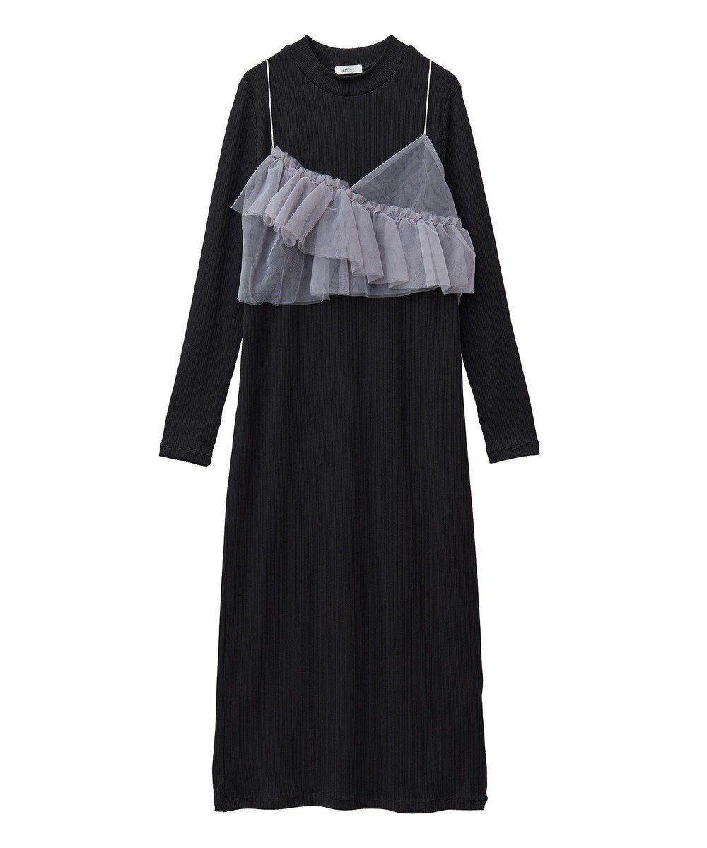 【アースミュージックアンドエコロジー/earth music&ecology】のSET2点アシメチュールビスチェ+ワンピース インテリア・キッズ・メンズ・レディースファッション・服の通販 founy(ファニー) ファッション Fashion レディースファッション Fashion for Women ワンピース Dresses スリット Slit, Slit Detail ビスチェ Bustier, Corset Top フィット Fit, Slim Fit ベーシック Basic, Essential ポケット Pocket, Pocket Detail 夏 Summer 春 Spring S/S・春夏 SS, Spring/Summer, Warm Season Black|ID: prp329100004669569 ipo3291000000033762183