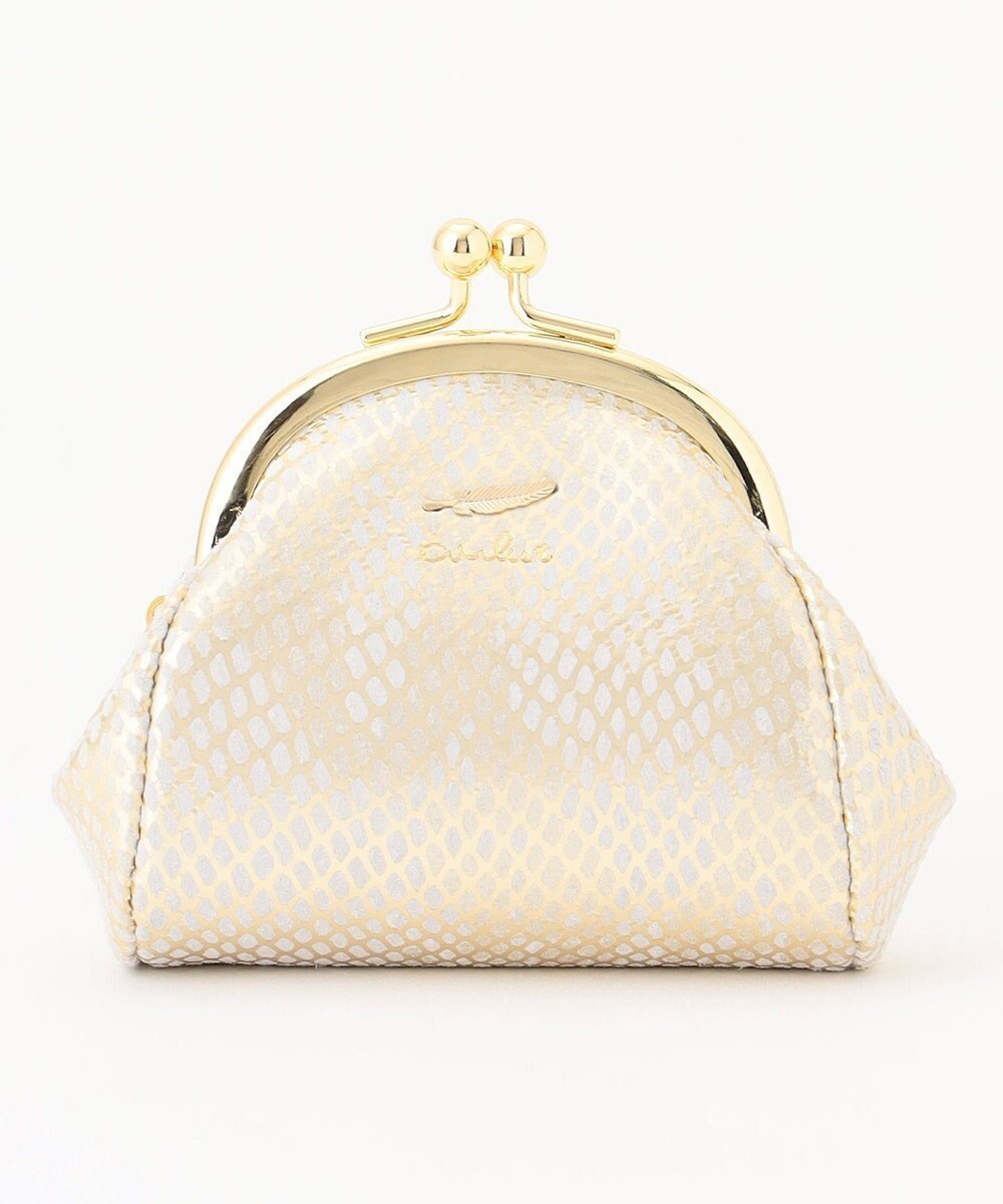 【エアリスト/airlist】のがま口コインケース Neferネフィル インテリア・キッズ・メンズ・レディースファッション・服の通販 founy(ファニー) 　ファッション　Fashion　レディースファッション　Fashion for Women　ミニ財布・二つ折り財布　Wallets & Card Cases　おすすめ　Recommended / Our Picks　アクセサリー　Fashion Accessories　ウォレット　Wallet　エレガント 上品　Elegant　フォルム　Silhouette, Form　モチーフ　Motif, Design Theme　財布　Wallet, Purse　軽量　Lightweight, Ultra Light　ゴールド×ホワイト|ID: prp329100004669582 ipo3291000000033762237