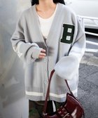 【ウィゴー/WEGO】のレタードカーディガン グレー|ID: prp329100004669803 ipo3291000000033763964
