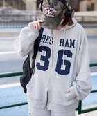 【ウィゴー/WEGO】のナンバリングビッグジップパーカー 杢グレー|ID: prp329100004669804 ipo3291000000033763966