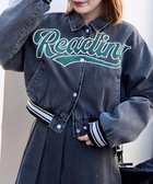 【ウィゴー/WEGO】のスタジアムロゴデニムショートスタジャン ブラックその他|ID: prp329100004669806 ipo3291000000033763973