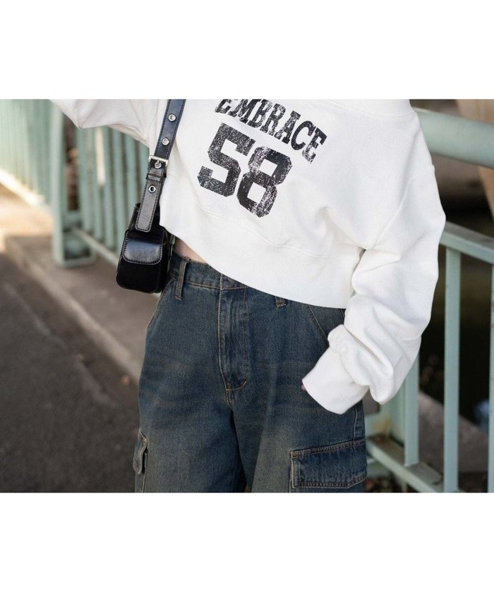 【ウィゴー/WEGO】のオフショルショートスウェット インテリア・キッズ・メンズ・レディースファッション・服の通販 founy(ファニー) https://founy.com/ ファッション Fashion レディースファッション Fashion for Women トップス・カットソー Cut & Sew Tops レディースパーカー・カジュアルフーディー Casual Hoodies & Sweatshirts スウェット・クルーネックトップス Sweatshirts & Crewnecks / Relaxed Fit Sweat Tops ショルダー Shoulder, Shoulder Strap ショート Short, Short Length スウェット / スエット Sweatshirt, Sweatwear スマホ Smartphone, Mobile Device トレンド Trend, Trending Now ロング Long, Long-Length ワンショル One Shoulder, Asymmetrical 夏 Summer 春 Spring S/S・春夏 SS, Spring/Summer, Warm Season 長袖 Long Sleeve, Full Sleeve |ID: prp329100004669812 ipo3291000000033763994