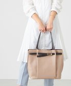 【ラ バガジェリー/LA BAGAGERIE】のコンビカラーA4トートバッグ グレージュ|ID: prp329100004669827 ipo3291000000033764051