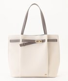 【ラ バガジェリー/LA BAGAGERIE】のコンビカラーA4トートバッグ アイボリー|ID: prp329100004669827 ipo3291000000033764052