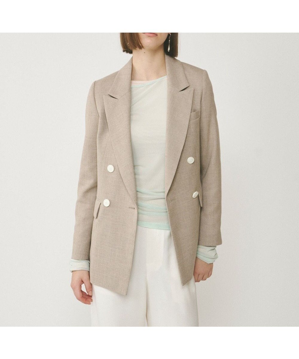 【グレース コンチネンタル/GRACE CONTINENTAL】のリネンライクダブルジャケット 人気、トレンドファッション・服の通販 founy(ファニー) 　ファッション　Fashion　レディースファッション　Fashion for Women　アウター　Coat / Outerwear Collection　レディースジャケット・軽アウター　Jackets　テーラードジャケット / 通勤・きれいめスタイル　Tailored Jackets & Blazers　コンシャス　Conscious, Bodycon　ショート　Short, Short Length　ジャケット　Jacket, Outerwear　セットアップ　Set-Up, Coordinated Outfit　セレモニー　Ceremony　バランス　Balance, Style Balance　フォーマル　Formal, Dressy　エレガント 上品　Elegant　夏　Summer　春　Spring　S/S・春夏　SS, Spring/Summer, Warm Season　 other-1|ID: prp329100004669837 ipo3291000000033764086