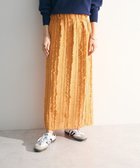 【グリーンパークス/Green Parks】のジャガードストライプフリルIラインスカート Orange|ID: prp329100004669844 ipo3291000000033764110