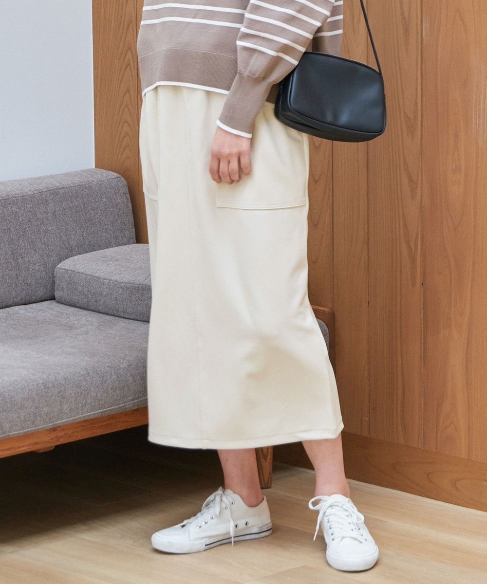 【エニー/ANY】のカットジョーゼットベイカースカート インテリア・キッズ・メンズ・レディースファッション・服の通販 founy(ファニー) 　ファッション　Fashion　レディースファッション　Fashion for Women　スカート　Skirts　シンプル　Simple, Minimal　ジョーゼット　Georgette, Semi-Sheer Fabric　ストレッチ　Stretch, Stretchy Fabric　フロント　Front, Front Design　夏　Summer　春　Spring　S/S・春夏　SS, Spring/Summer, Warm Season　オフ|ID: prp329100004669899 ipo3291000000033764329