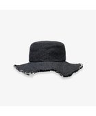【林八百吉商店/HAYASHIYAOKICHI】のun chapeau デニムフリンジハット 人気、トレンドファッション・服の通販 founy(ファニー) ファッション Fashion レディースファッション Fashion for Women キャップ&ハット Hats & Caps ストライプ Stripe, Striped Pattern デニム Denim, Jeans Material フリンジ Fringe, Tassel 帽子 Hat, Headwear thumbnail ブラック|ID: prp329100004669912 ipo3291000000033764370