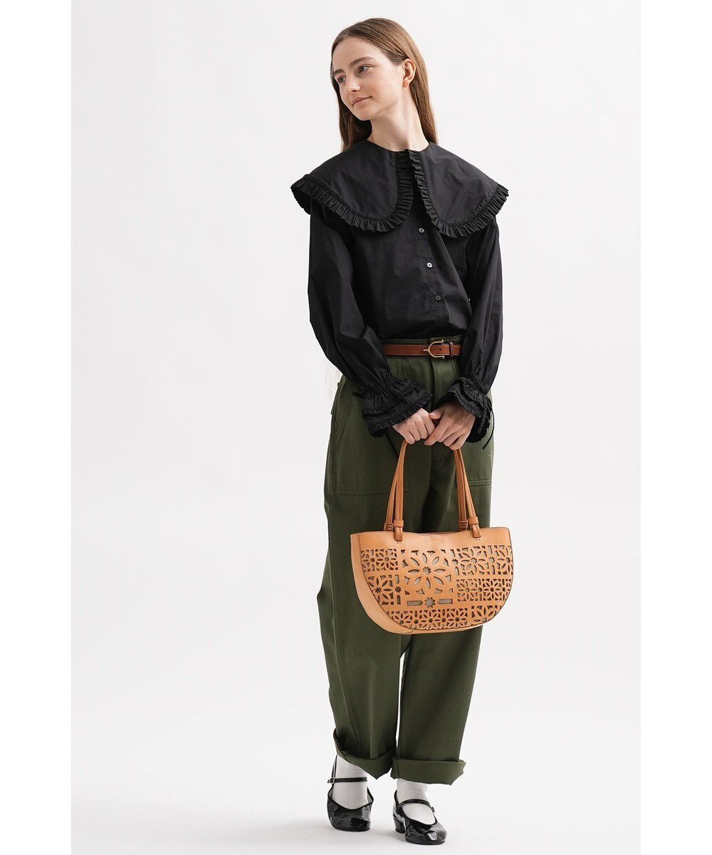 【ゲンテン/genten】のセイル カットワーク トートバッグ インテリア・キッズ・メンズ・レディースファッション・服の通販 founy(ファニー) 　ファッション　Fashion　レディースファッション　Fashion for Women　バッグ　Bags　イタリア　Italy　フランス　France, French　ワーク　Workwear, Utility Style　人気　Popular, Best Seller　ヌメベージュ|ID: prp329100004669920 ipo3291000000033764393