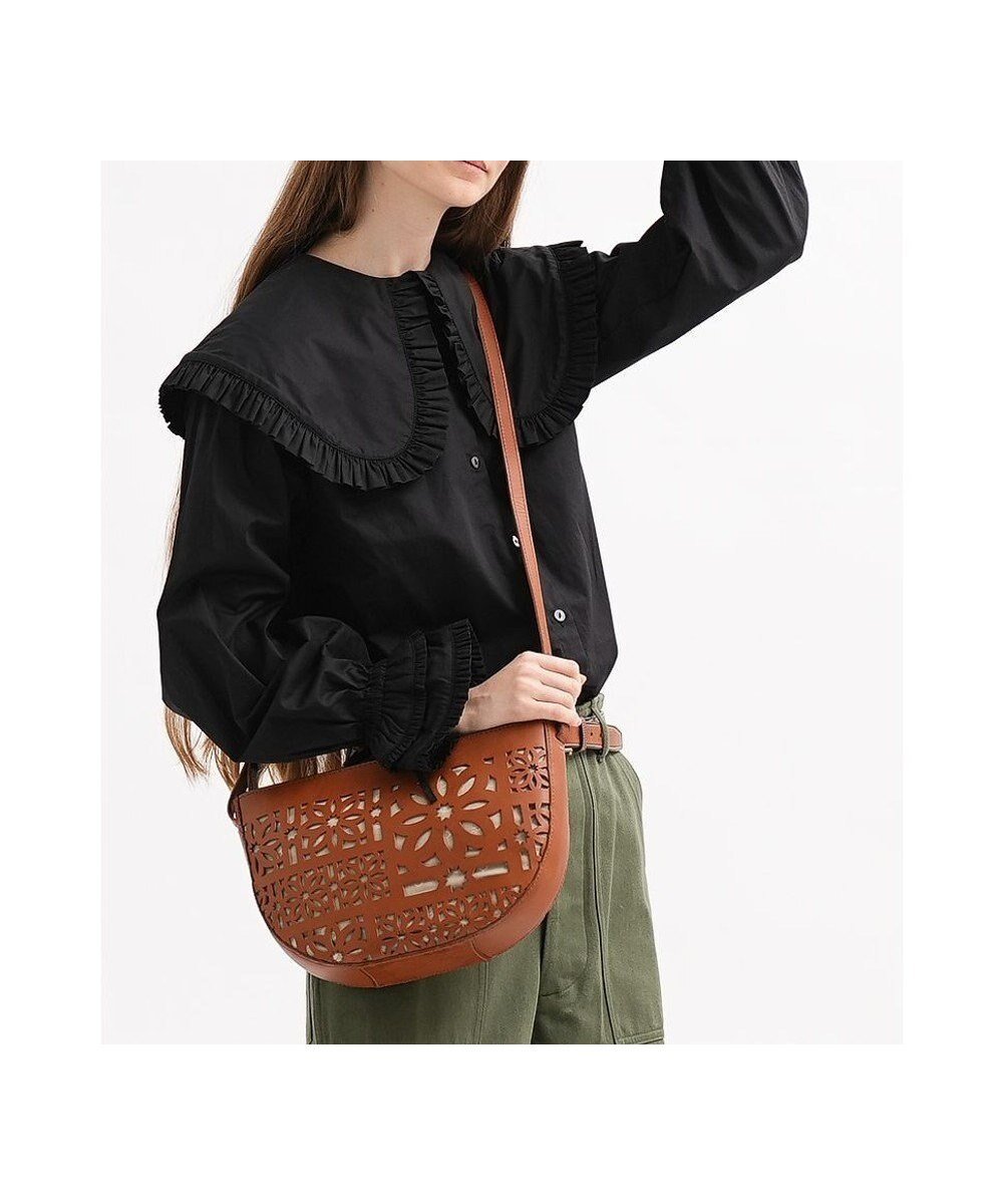 【ゲンテン/genten】のセイル カットワーク ショルダーバッグ インテリア・キッズ・メンズ・レディースファッション・服の通販 founy(ファニー) 　ファッション　Fashion　レディースファッション　Fashion for Women　バッグ　Bags　イタリア　Italy　フランス　France, French　ワーク　Workwear, Utility Style　人気　Popular, Best Seller　チャ|ID: prp329100004669922 ipo3291000000033764402