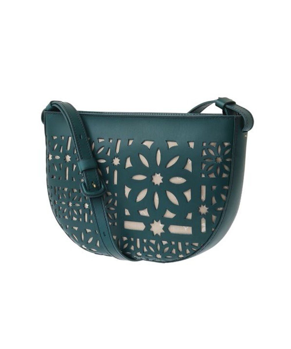 【ゲンテン/genten】のセイル カットワーク ショルダーバッグ インテリア・キッズ・メンズ・レディースファッション・服の通販 founy(ファニー) 　ファッション　Fashion　レディースファッション　Fashion for Women　バッグ　Bags　イタリア　Italy　フランス　France, French　ワーク　Workwear, Utility Style　人気　Popular, Best Seller　ブルーグリーン|ID: prp329100004669922 ipo3291000000033764404