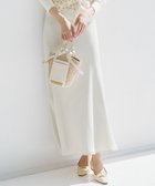 【23区/NIJYUSANKU】の【吸水速乾/防シワ】ジョーゼットサテン ナロー スカート ベージュ系|ID: prp329100004669932 ipo3291000000033764435