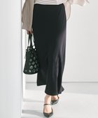 【23区/NIJYUSANKU】の【吸水速乾/防シワ】ジョーゼットサテン ナロー スカート ブラック系|ID: prp329100004669932 ipo3291000000033764436