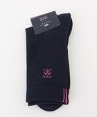 【23区 ゴルフ/NIJYUSANKU GOLF】の【WOMEN】カラーラインソックス 人気、トレンドファッション・服の通販 founy(ファニー) ファッション Fashion レディースファッション Fashion for Women ソックス&靴下 Socks & Hosiery レッグウェア・ストッキング Legwear & Hosiery アクリル Acrylic Material ソックス Socks, Hosiery レギュラー Regular, Standard Fit ワンポイント One Point, Statement Accent thumbnail ネイビー系|ID: prp329100004669945 ipo3291000000033764487
