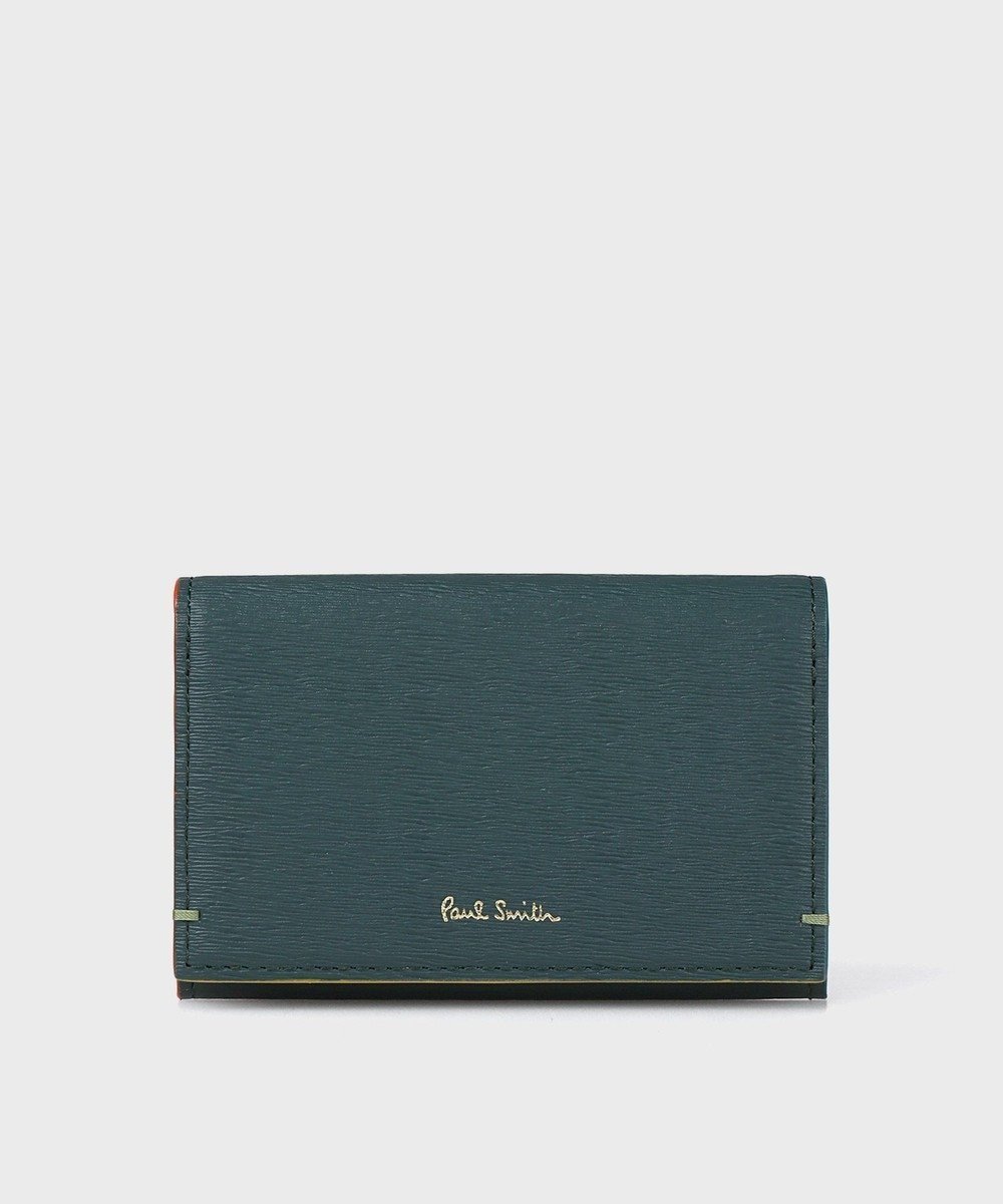 【ポール スミス/Paul Smith】のカラードエッジ 名刺入れ インテリア・キッズ・メンズ・レディースファッション・服の通販 founy(ファニー) 　ファッション　Fashion　レディースファッション　Fashion for Women　ミニ財布・二つ折り財布　Wallets & Card Cases　カードケース/名刺入れ　Card Holders & Business Cases　財布　Wallet, Purse　プリント　Print, Printed Pattern　ポケット　Pocket, Pocket Detail　グリーン|ID: prp329100004669951 ipo3291000000033764508