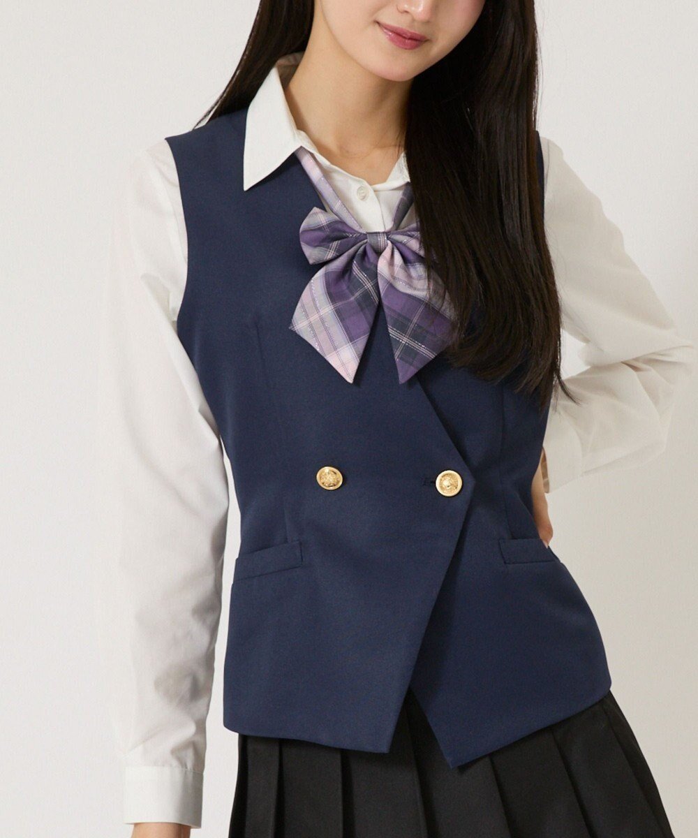 【ウィゴー/WEGO】の【SCHOOLITEM】スクールベスト インテリア・キッズ・メンズ・レディースファッション・服の通販 founy(ファニー) 　ファッション　Fashion　レディースファッション　Fashion for Women　アウター　Coat / Outerwear Collection　トップス・カットソー　Cut & Sew Tops　ベスト&ジレ / 重ね着スタイル　Vests & Gilets　2024年　2024　2024-2025秋冬・A/W　Autumn/Winter 2024–25 AW24–25　おすすめ　Recommended / Our Picks　スマホ　Smartphone, Mobile Device　セレモニー　Ceremony　ベスト　Vest, Waistcoat　リボン　Ribbon, Bow　入学式　Entrance Ceremony　卒業式　Graduation Ceremony　夏　Summer　春　Spring　S/S・春夏　SS, Spring/Summer, Warm Season　ネイビー|ID: prp329100004669958 ipo3291000000033764555