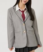 【ウィゴー/WEGO】の【SCHOOLITEM】スクールパイピングブレザー グレー|ID: prp329100004669959 ipo3291000000033764560