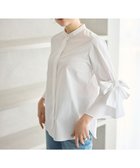 【ハッシュニュアンス/#Newans】の【洗濯機可能/シワになりにくい】リボンカフスブラウス 人気、トレンドファッション・服の通販 founy(ファニー) ファッション Fashion レディースファッション Fashion for Women トップス・カットソー Cut & Sew Tops シャツ・ブラウス・オフィスカジュアル Elegant Blouses & Button-Ups 新作・新入荷 New Arrivals / New In エレガント 上品 Elegant カフス Cuff Design コンパクト Compact, Small Size フレア Flare, Flared リボン Ribbon, Bow 夏 Summer 春 Spring S/S・春夏 SS, Spring/Summer, Warm Season 洗える Machine Washable thumbnail ホワイト|ID: prp329100004669971 ipo3291000000033764601