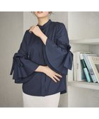 【ハッシュニュアンス/#Newans】の【洗濯機可能/シワになりにくい】リボンカフスブラウス 人気、トレンドファッション・服の通販 founy(ファニー) ファッション Fashion レディースファッション Fashion for Women トップス・カットソー Cut & Sew Tops シャツ・ブラウス・オフィスカジュアル Elegant Blouses & Button-Ups 新作・新入荷 New Arrivals / New In エレガント 上品 Elegant カフス Cuff Design コンパクト Compact, Small Size フレア Flare, Flared リボン Ribbon, Bow 夏 Summer 春 Spring S/S・春夏 SS, Spring/Summer, Warm Season 洗える Machine Washable thumbnail ネイビー|ID: prp329100004669971 ipo3291000000033764602