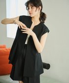 【ハッシュニュアンス/#Newans】の【洗濯機可能/ストレッチ】ペプラムジレ ブラック|ID: prp329100004669978 ipo3291000000033764630