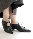 【ポインター/Pointer】の日本製 本革ポインテッドトゥリボンパンプス ブラック|ID: prp329100004669998 ipo3291000000033764696