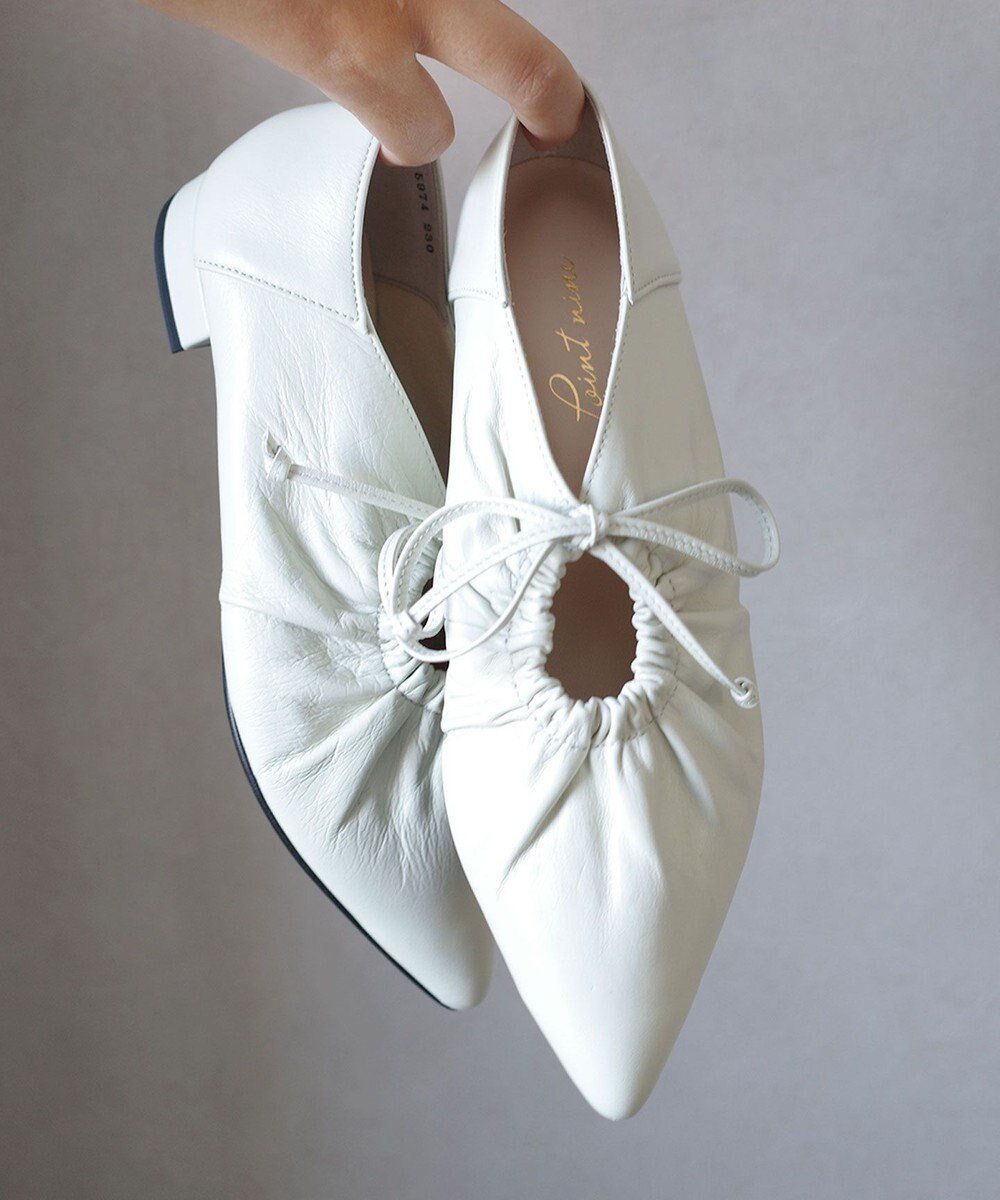 【ポインター/Pointer】の日本製 本革ポインテッドトゥリボンパンプス インテリア・キッズ・メンズ・レディースファッション・服の通販 founy(ファニー) ファッション Fashion レディースファッション Fashion for Women ギャザー Gathered, Ruffled 抗菌 Antibacterial, Bacteria-Resistant 日本製 Made In Japan アイボリー|ID: prp329100004669998 ipo3291000000033764697