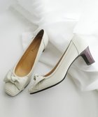 【ポインター/Pointer】の日本製 本革リボンパンプス アイボリー|ID: prp329100004669999 ipo3291000000033764701