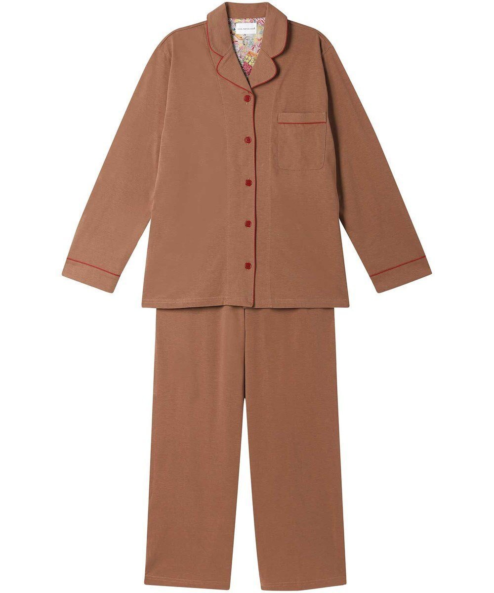 【ウンナナクール/une nana cool】の【綿混】ラスティック天竺パジャマ MADE WITH LIBERTY FABRIC インテリア・キッズ・メンズ・レディースファッション・服の通販 founy(ファニー) 　ファッション　Fashion　レディースファッション　Fashion for Women　なめらか　Smooth, Silky Texture　パイピング　Piping, Trim Design　パジャマ　Pajamas, Sleepwear　プリント　Print, Printed Pattern　リラックス　Relax, Relaxed Fit　おすすめ　Recommended / Our Picks　BR|ID: prp329100004670029 ipo3291000000033764794