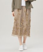 【自由区/JIYU-KU】の【洗える】フローティングエンブロイダリー スカート ベージュ|ID: prp329100004670034 ipo3291000000033764813