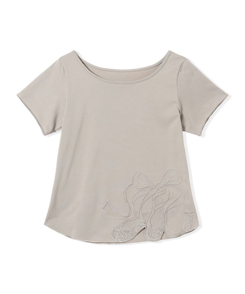 【チャコット/Chacott】のTシャツ インテリア・キッズ・メンズ・レディースファッション・服の通販 founy(ファニー) 　ファッション　Fashion　レディースファッション　Fashion for Women　トップス・カットソー　Cut & Sew Tops　シャツ・ブラウス・オフィスカジュアル　Elegant Blouses & Button-Ups　ロングTシャツ・Tシャツ　Longline T-Shirts & Tees　ストレッチ　Stretch, Stretchy Fabric　カーキ|ID: prp329100004670050 ipo3291000000033764875