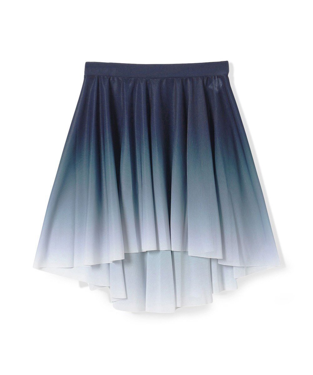 【チャコット/Chacott】のスカート インテリア・キッズ・メンズ・レディースファッション・服の通販 founy(ファニー) 　ファッション　Fashion　レディースファッション　Fashion for Women　スカート　Skirts　グラデーション　Gradient, Ombre　ドレープ　Drape, Draping Fabric　プリント　Print, Printed Pattern　リーフ　Leaf, Botanical Leaf　レース　Lace, Lace Fabric　春　Spring　ネイビーGD|ID: prp329100004670053 ipo3291000000033764889