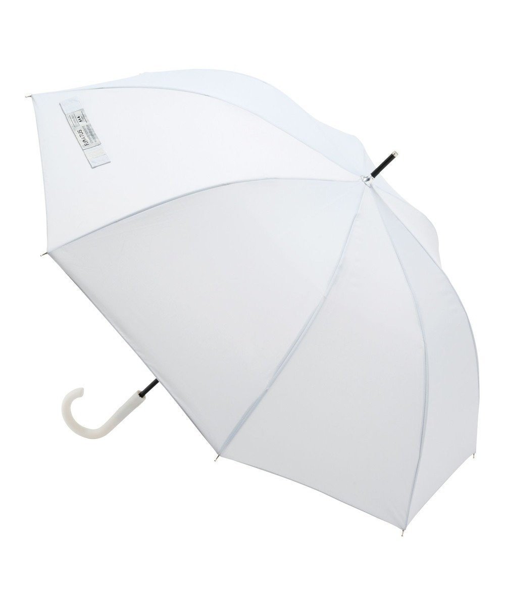 【ムーンバット/MOONBAT】の【超撥水/ 耐風】フロータス (FLO(A)TUS) 長傘 無地 UV 60cm インテリア・キッズ・メンズ・レディースファッション・服の通販 founy(ファニー) 　ファッション　Fashion　レディースファッション　Fashion for Women　レイングッズ・傘・晴雨兼用傘　Umbrellas & Rain Gear　傘　Umbrella, Parasol　軽量　Lightweight, Ultra Light　シンプル　Simple, Minimal　スマート　Smart, Elegant　スリム　Slim, Slim Fit　無地　Plain, Solid Color　ライトグレー|ID: prp329100004670058 ipo3291000000033764913
