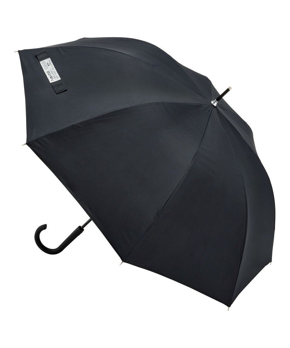 【ムーンバット/MOONBAT】の【超撥水/ 耐風】フロータス (FLO(A)TUS) 長傘 無地 UV 60cm インテリア・キッズ・メンズ・レディースファッション・服の通販 founy(ファニー) 　ファッション　Fashion　レディースファッション　Fashion for Women　レイングッズ・傘・晴雨兼用傘　Umbrellas & Rain Gear　傘　Umbrella, Parasol　軽量　Lightweight, Ultra Light　シンプル　Simple, Minimal　スマート　Smart, Elegant　スリム　Slim, Slim Fit　無地　Plain, Solid Color　ブラック|ID: prp329100004670058 ipo3291000000033764914