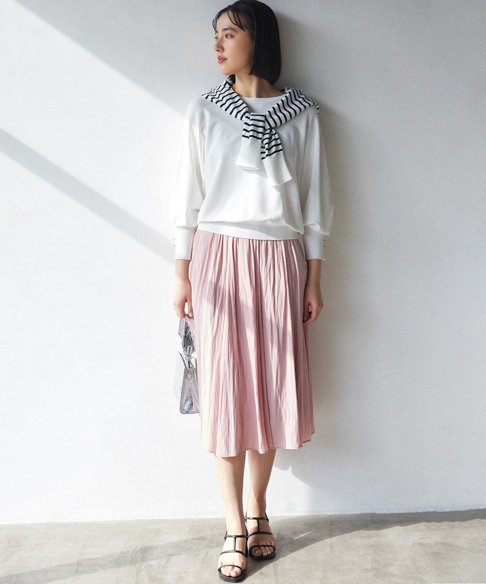 【組曲/KUMIKYOKU】の【WEB限定】ギャザーライトデシン スカート インテリア・キッズ・メンズ・レディースファッション・服の通販 founy(ファニー) 　ファッション　Fashion　レディースファッション　Fashion for Women　スカート　Skirts　春　Spring　ギャザー　Gathered, Ruffled　スリット　Slit, Slit Detail　ビンテージ　Vintage, Retro Style　ポケット　Pocket, Pocket Detail　S/S・春夏　SS, Spring/Summer, Warm Season　お家時間・ステイホーム　Stay Home / At Home　夏　Summer　旅行　Travel　ビジネス 仕事 通勤　Business / Work / Commuting　ピンク系|ID: prp329100004670062 ipo3291000000033764933