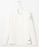 【23区 ゴルフ/NIJYUSANKU GOLF】の【WOMEN】型崩れしにくいエッセンシャルリブインナー 人気、トレンドファッション・服の通販 founy(ファニー) ファッション Fashion レディースファッション Fashion for Women トップス・カットソー Cut & Sew Tops シャツ・ブラウス・オフィスカジュアル Elegant Blouses & Button-Ups ロングTシャツ・Tシャツ Longline T-Shirts & Tees カットソー・ベーシックTシャツ Cut-and-Sewn Tops / Stretch Tees & Basics インナー Innerwear 春 Spring カットソー Cut and Sewn Top 吸水 Absorbent, Quick-Dry サークル Circle, Round Design シンプル Simple, Minimal ストライプ Stripe, Striped Pattern ストレッチ Stretch, Stretchy Fabric フロント Front, Front Design ベーシック Basic, Essential モチーフ Motif, Design Theme S/S・春夏 SS, Spring/Summer, Warm Season 夏 Summer ゴルフ Golf thumbnail ホワイト系|ID: prp329100004670065 ipo3291000000035636169