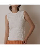 【グレース コンチネンタル/GRACE CONTINENTAL】のモノグラムニットトップ 人気、トレンドファッション・服の通販 founy(ファニー) ファッション Fashion レディースファッション Fashion for Women トップス・カットソー Cut & Sew Tops ニット Knit Tops & Sweaters おすすめ Recommended / Our Picks アンサンブル Ensemble Set カーディガン Cardigan, Knitwear コンパクト Compact, Small Size シンプル Simple, Minimal スマート Smart, Elegant セーター Sweater, Knitwear 夏 Summer 春 Spring S/S・春夏 SS, Spring/Summer, Warm Season thumbnail ホワイト|ID: prp329100004670073 ipo3291000000033764969