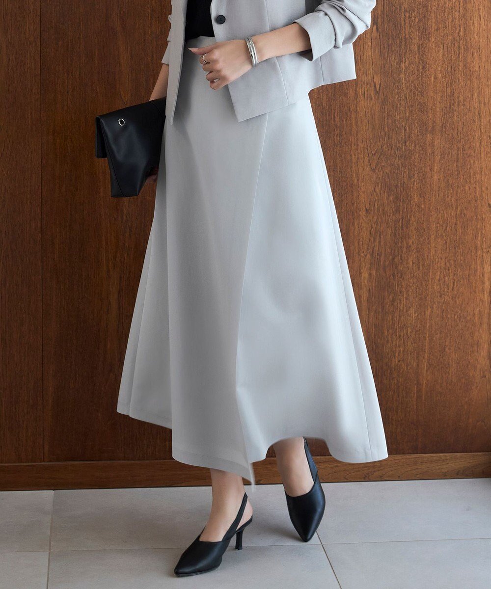 【アイシービー/iCB】の【洗える】トリアセブライトツイル フレアスカート 人気、トレンドファッション・服の通販 founy(ファニー) 　ファッション　Fashion　レディースファッション　Fashion for Women　スカート　Skirts　Aライン・フレアスカート　A-Line & Flared Skirts　2025年　2025　2025春夏・S/S　Spring/Summer 2025 SS25　シンプル　Simple, Minimal　タンブラー　Tumbler, Travel Mug　ツイル　Twist, Twisted Detail　フォルム　Silhouette, Form　フレア　Flare, Flared　ラップ　Wrap, Wrap Design　エレガント 上品　Elegant　夏　Summer　春　Spring　S/S・春夏　SS, Spring/Summer, Warm Season　洗える　Machine Washable　 other-1|ID: prp329100004670078 ipo3291000000033764986