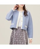 【エニィ スィス/any SiS】のバイカラーラメニット カーディガン ブルー×オフ|ID: prp329100004670084 ipo3291000000034296155