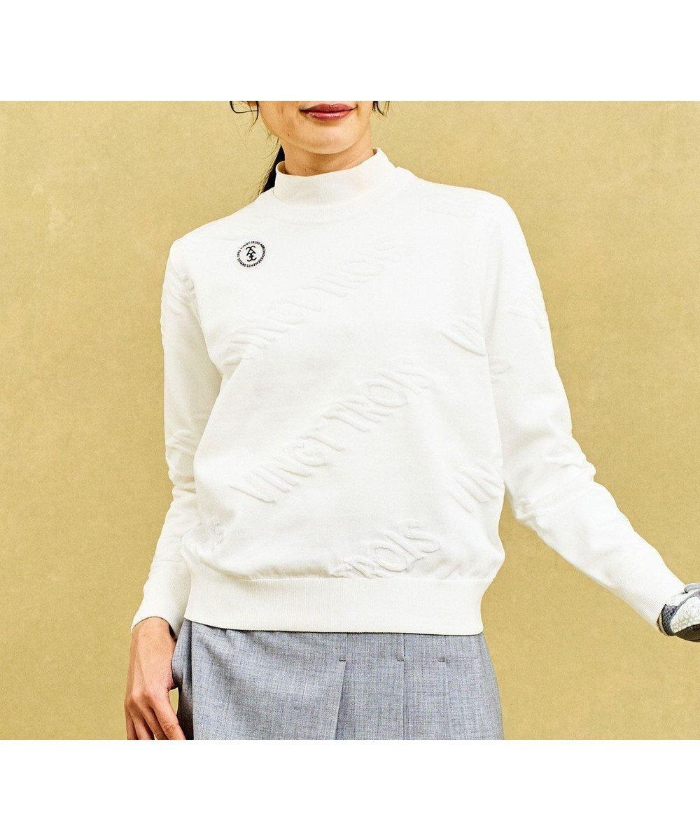 【23区 ゴルフ/NIJYUSANKU GOLF】の【WOMEN】ロゴスポーツニット イージーケア 人気、トレンドファッション・服の通販 founy(ファニー) ファッション Fashion レディースファッション Fashion for Women トップス・カットソー Cut & Sew Tops ニット Knit Tops & Sweaters スポーツウェア Functional & Stylish Sportswear スポーツ トップス Athletic Tops / Workout Tops / Training Shirts ウォッシャブル Machine Washable スポーツ Sports, Activewear スポーティ Sporty, Casual Athletic セーター Sweater, Knitwear トレーナー Sweatshirt, Trainer フィット Fit, Slim Fit メンズ Men's, Menswear 夏 Summer 春 Spring S/S・春夏 SS, Spring/Summer, Warm Season 軽量 Lightweight, Ultra Light other-1|ID: prp329100004670173 ipo3291000000033765288